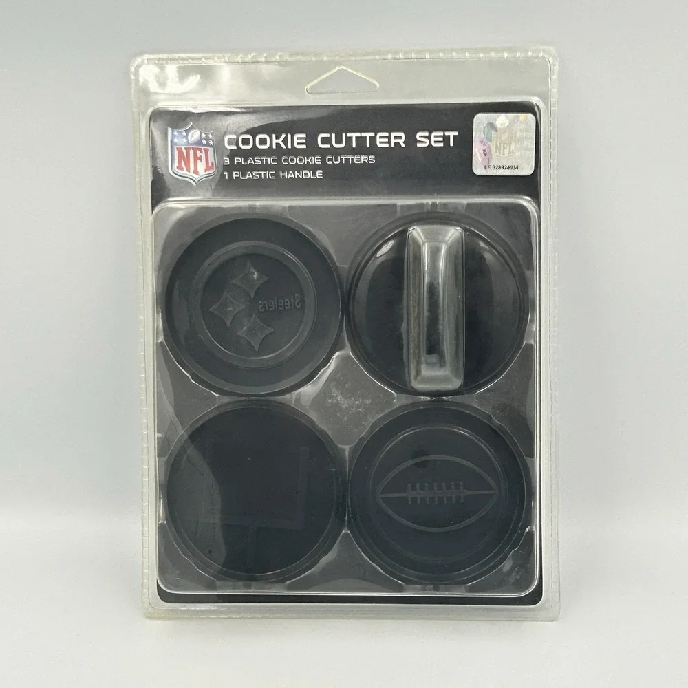 NFL Pittsburgh Steelers Cookie‎ Cutter Set 4pc NEW SEALED